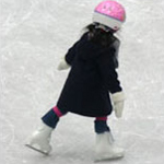 little girl ice skating